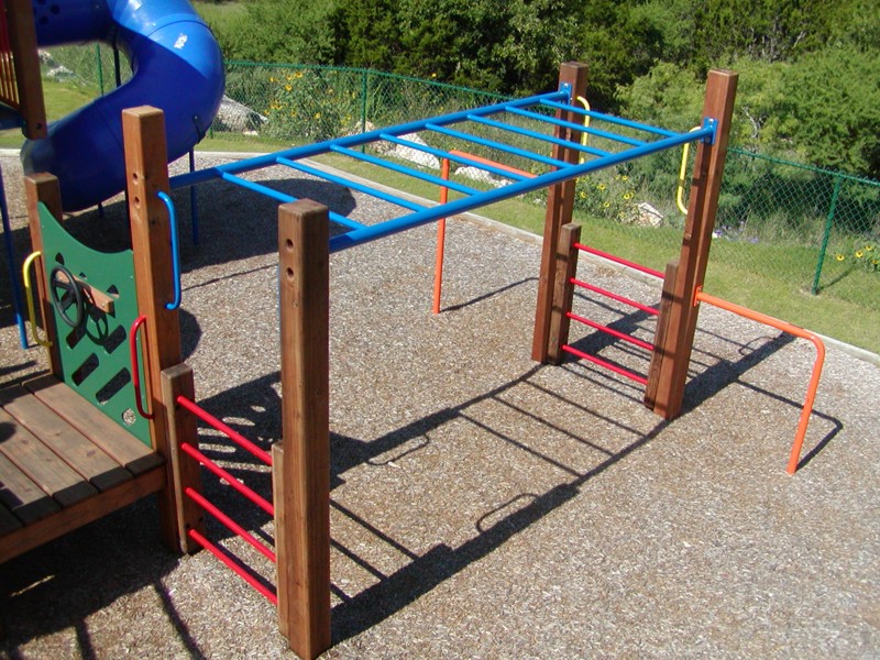 Straight Hanging Bars Commercial Playground Equipment